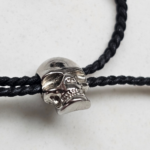 ALEXANDER MCQUEEN double skull braided rope bracelet adjustable - Picture 6 of 8